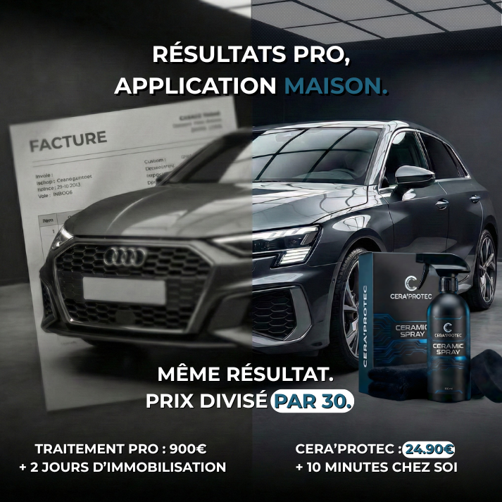 Cera'Protec™ | Une carrosserie neuve, en 10 minutes. (Protection 6 mois)